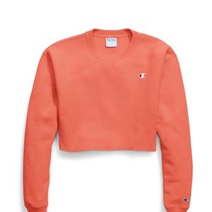 Salmon cropped sweater